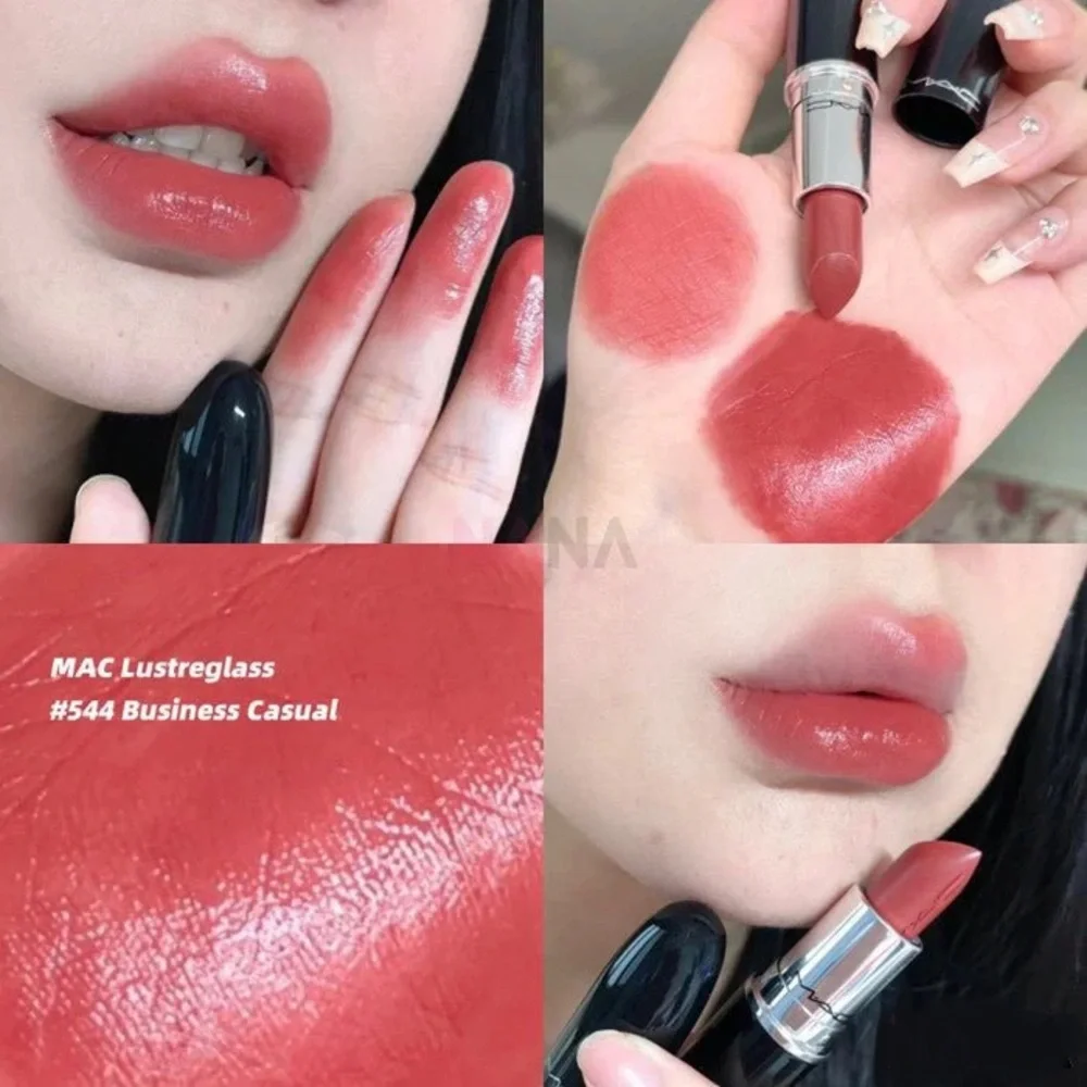 BNIB MAC Cosmetics Lustreglass Lipstick - Business Casual - Picture 4 of 7